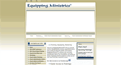 Desktop Screenshot of equippingministries.com