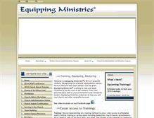 Tablet Screenshot of equippingministries.com